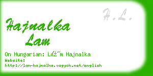 hajnalka lam business card